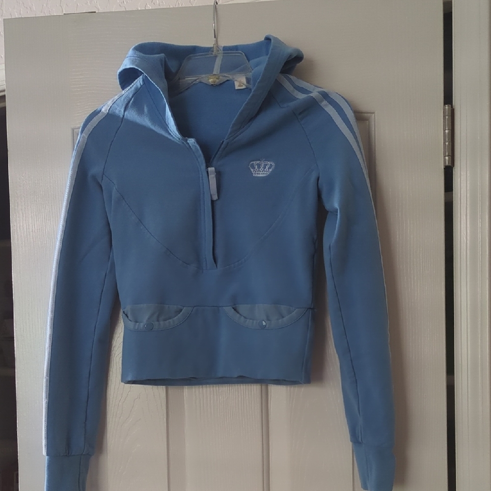 Adidas Blue 'Respect M.E.' Hoodie